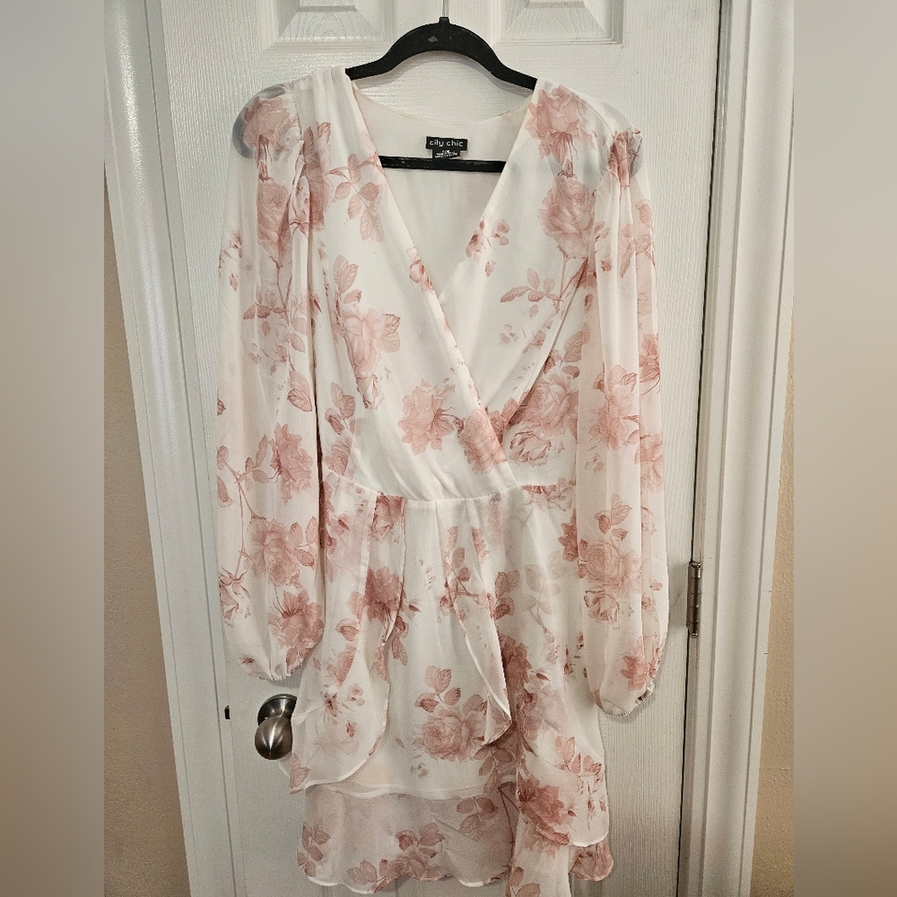 City Chic Elegant White Dress